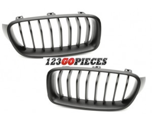 grilles de calandre Noir Mat pour BMW serie 1 F20 2011-2015